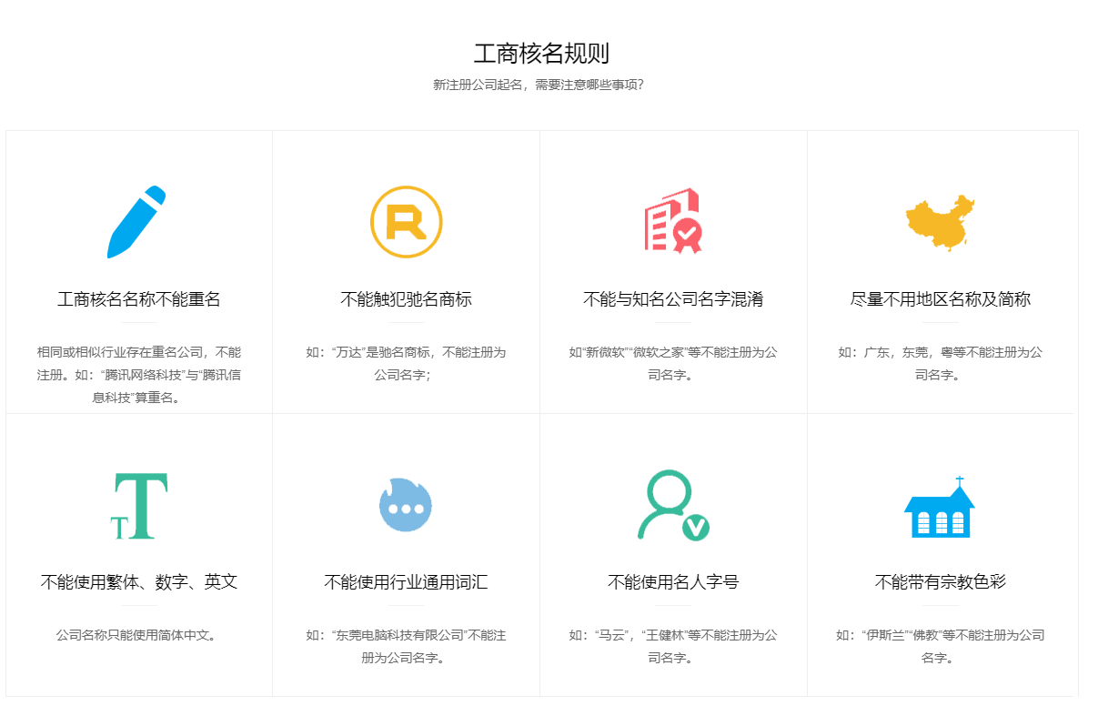 北京工商注册核名规则图 北京工商注册核名规则图