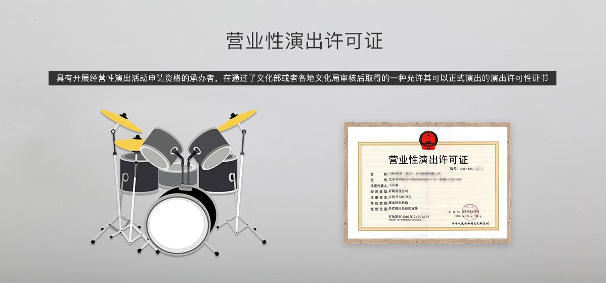营业演出许可证