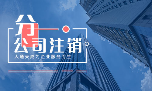 分公司注销流程,分公司注销材料