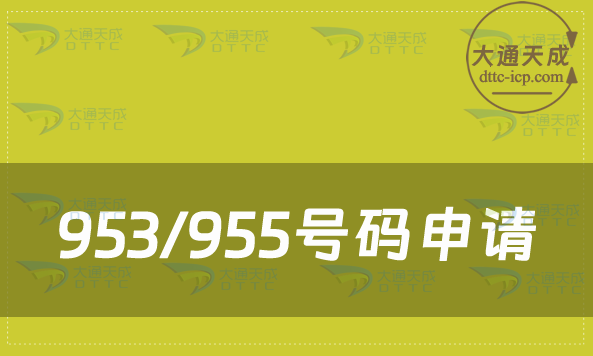 953/955号码申请条件与材料